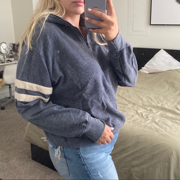 Distressed Quarter Zip - Picture 2 of 3